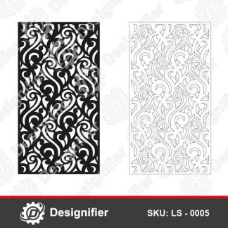 Cutout panel design LS 0005 makes very nice decoration applications to you using all cutters