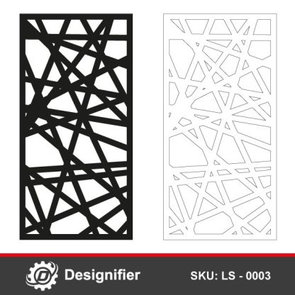 Laser cut panel LS0003 ready for download and cutting for many cutters like laser and plasma