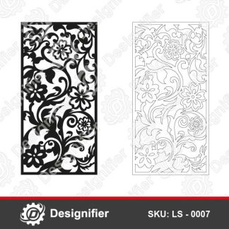 This Ornament Decorative Panel LS 0007 can make nice decorations by cutting or engraving