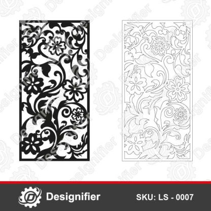 This Ornament Decorative Panel LS 0007 can make nice decorations by cutting or engraving