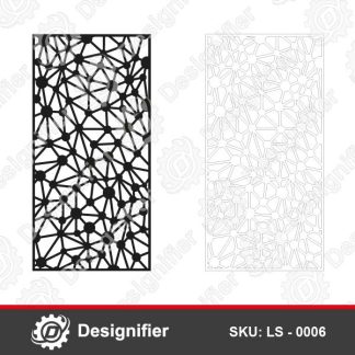 Wall screen panel LS 0006 design that make very nice partitions with metals and wood