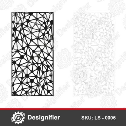 Wall screen panel LS 0006 design that make very nice partitions with metals and wood