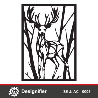 You can use Deer Wall Art AC0003 to make innovative decoration to your home