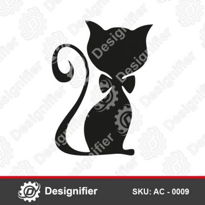 Female Cat Decor Design AC0009 Can be used to make Very nice Decorations in your Walls and Home Decorations