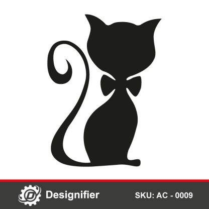 Female Cat Decor Design AC0009 Can be used to make Very nice Decorations in your Walls and Home Decorations