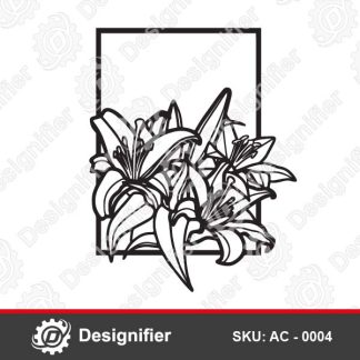 You can use Floral Frame AC0004 DXF File to make nice wall decoration pieces