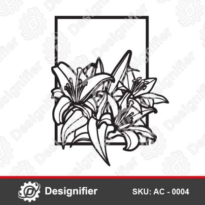 You can use Floral Frame AC0004 DXF File to make nice wall decoration pieces