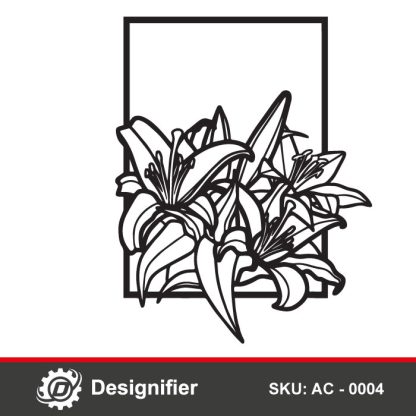 You can use Floral Frame AC0004 DXF File to make nice wall decoration pieces