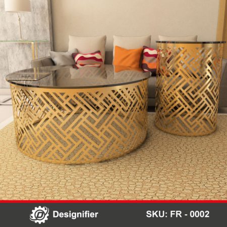 You can make astonishing metal tables by using the Geometric Shape Table Design FR0002 vector design in Laser cutting manufacturing