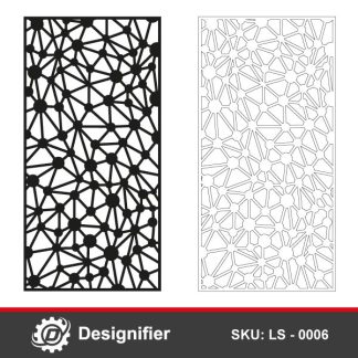 Wall screen panel LS 0006 design that make very nice partitions with metals and wood