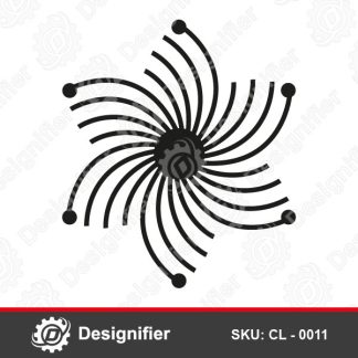 Flower Modern Wall Clock CL0011 can be used to manufacture nice modern Wall Clock to add nice touch to home walls