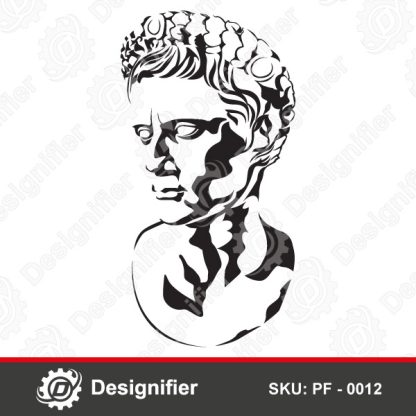 You can use Caesar Augustus DXF PF0012 to make the most amazing pieces of art and best commemorative plaques or as a gift to fans of antiquity