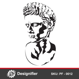 You can use Caesar Augustus DXF PF0012 to make the most amazing pieces of art and best commemorative plaques or as a gift to fans of antiquity
