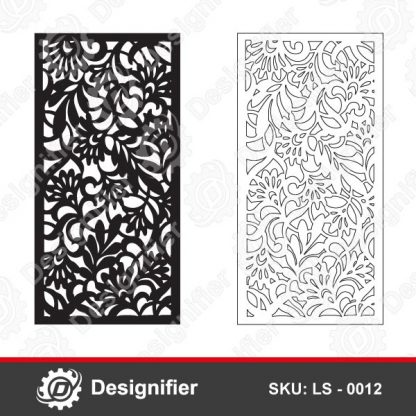 You can use Decorative Wall Screen DXF LS0012 for all decorative applications like wall screens, stained glass, marble cutting, and furniture decorating