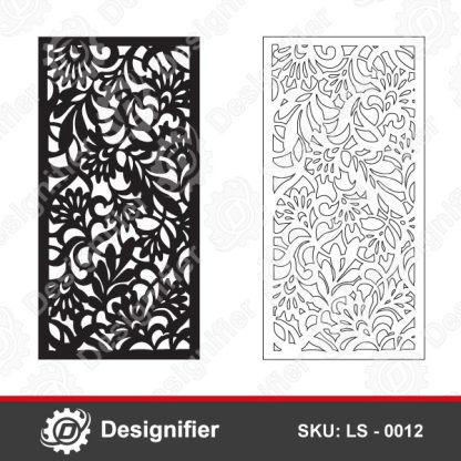 You can use Decorative Wall Screen DXF LS0012 for all decorative applications like wall screens, stained glass, marble cutting, and furniture decorating