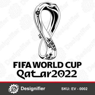 Use World Cup 2022 DXF EV0002 design to create amazing printing, cut out or engravings, and cheerleading flags for all football lovers