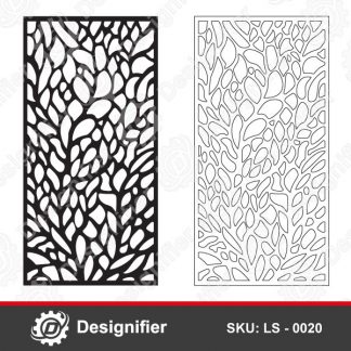 You can create exceptional decorative pieces by Abstract Decorative Panel LS0020 on the walls decoration or the wall partitions between rooms
