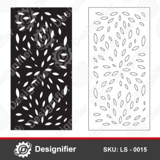 You can create exceptional decorative pieces through Bloom Privacy Screen DXF LS0015 Design on the walls or partitions between rooms