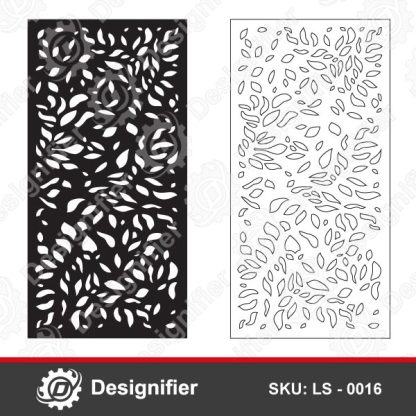 You can use Botanical Privacy Screen DXF LS0016 for wall screens, stained glass, marble cutting, and exceptional decorative pieces by this Botanical Design
