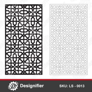 You can use Geometric Wall Screen DXF LS0013 to make wall screens, windows, doors, and many decorative applications