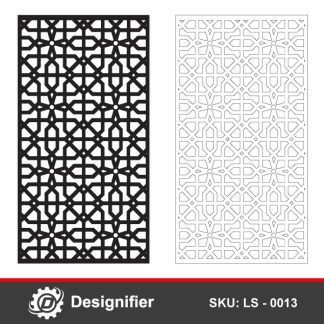 You can use Geometric Wall Screen DXF LS0013 to make wall screens, windows, doors, and many decorative applications