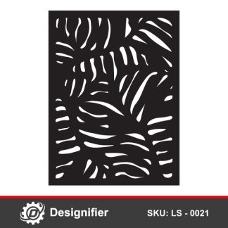 Create awesome decorative wall screens and partitions using Paradise Privacy Screen LS0021 DXF vector design