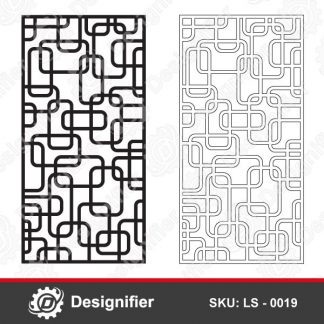 You can use Rounded Rectangle Privacy Screen DXF LS0019 to make awesome decorations in windows, doors, frosted glass and furniture decorating