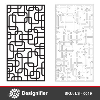You can use Rounded Rectangle Privacy Screen DXF LS0019 to make awesome decorations in windows, doors, frosted glass and furniture decorating
