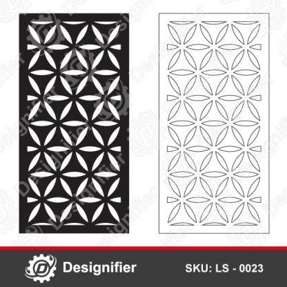 You can make awesome decorations with Saki Privacy Screen DXF LS0023 vector design in windows, Furniture decorating, garden fences and doors