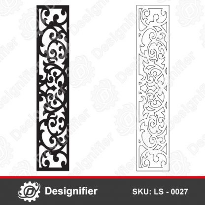 Use Decorative Screen Pattern LS0027 Vector Design to make awesome decorations in windows, doors, and many decorative applications