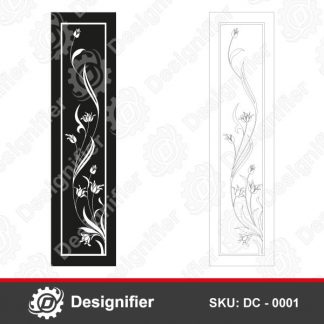 You can use Flowers Ornament Decoration DC0001 to make awesome Glass and Wood Decoration by all machines can be used for Windows and Doors