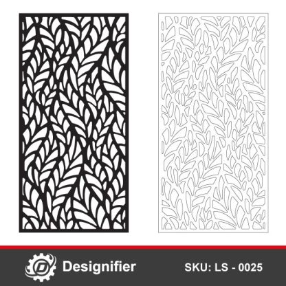 Create Awesome Decorative Panels with Flowleaf Privacy Screen DXF LS0025 vector design