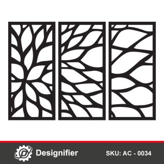 Through the design Modern Geometric Leaves AC0034 you can create the most amazing pieces of art on the walls of Furniture Decorating