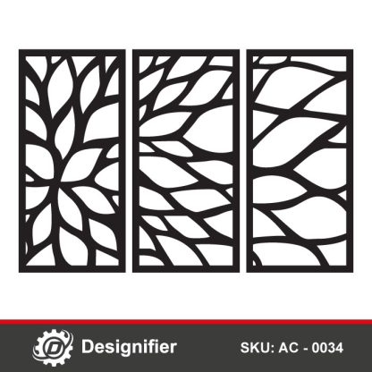 Through the design Modern Geometric Leaves AC0034 you can create the most amazing pieces of art on the walls of Furniture Decorating