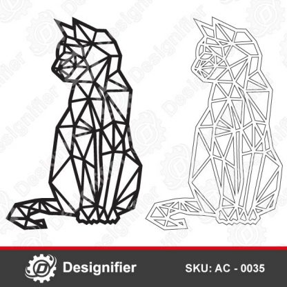 You can make the most amazing pieces of art from this digital design Geometric Cat Wall Art AC0035 or print it on a T-shirt
