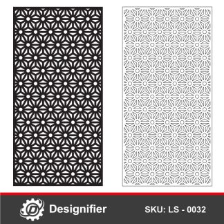 Japanese woodwork Panel LS0032 design is ready to cut for metal or wood decorations like windows, Furniture decorating, garden fences, doors, and glass decoration etc