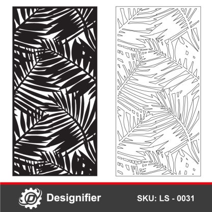 Leaves Blades Privacy Screen DXF LS0031 design is a DXF file ready to cut to make nice decorations in garden fences, Privacy screens, doors, and many decorative applications