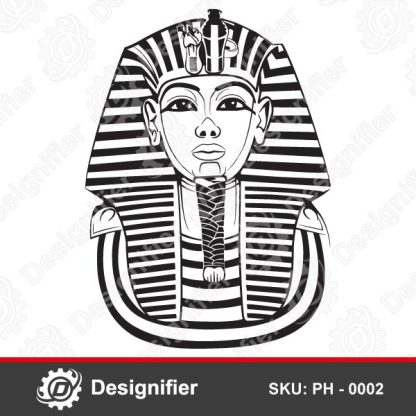 Tutankhamun Golden Mask PH002 can be used to create the best wall art for all people who love historical and influential figures in Egypt's history