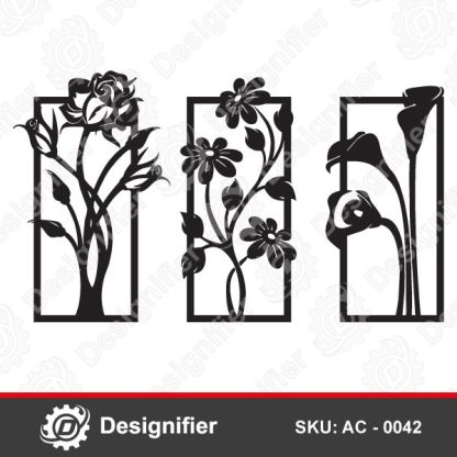Flowers Frame Wall Decor AC 0042 can be used to make the best Wall Art and add an awesome aesthetic touch to your home walls
