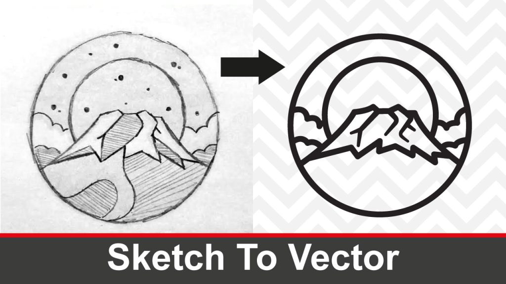 Convert Sketched Drawing To vector for Laser cutting and Engraving