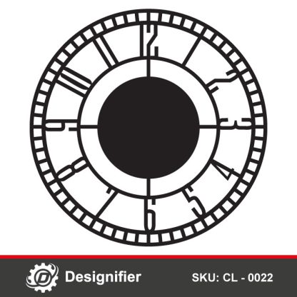 You can also use the Modern Circular Clock DXF CL 0022 digital file to make the most wonderful Wall Clocks for friends or customers