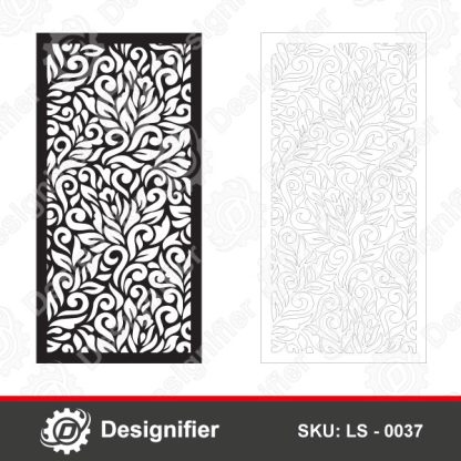 You can create exceptional decorative pieces through Botanical Leaves Privacy Screen DXF LS 0037 design