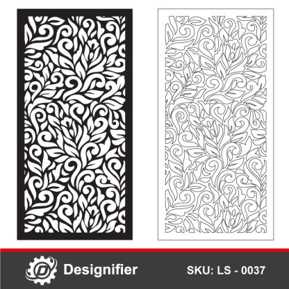 You can create exceptional decorative pieces through Botanical Leaves Privacy Screen DXF LS 0037 design