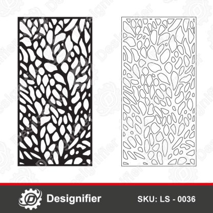 You can use Corte Privacy Screen DXF LS 0036 design for many decorative applications like wall screens, stained glass, Sand Blast Glass, marble cutting, and furniture decorating