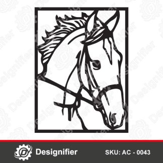 You can use Real Horse Head DXF AC 0043 to make the best pieces of art on the walls of your home, restaurant, or even your kid's room