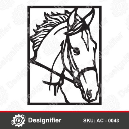 You can use Real Horse Head DXF AC 0043 to make the best pieces of art on the walls of your home, restaurant, or even your kid's room