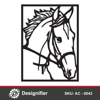 You can use Real Horse Head DXF AC 0043 to make the best pieces of art on the walls of your home, restaurant, or even your kid's room