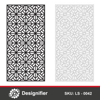 You can make awesome decorations with Arabic Moroccan Privacy Screen DXF LS0042 in windows, Furniture decorating, garden fences, and doors