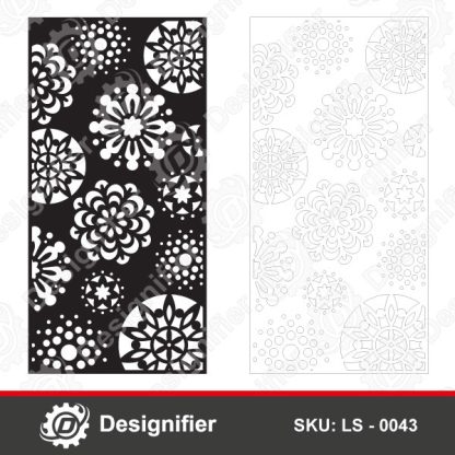 You can create exceptional decorations by using Everbloom Flowers Privacy Screen DXF LS0043 digital design in windows, doors, wall screens, stained glass, garden fences, and wall painting