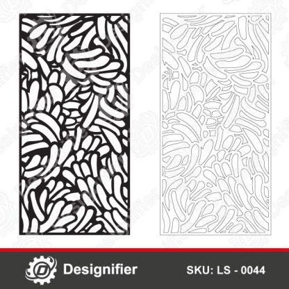 Liquid Flow Privacy Screen DXF LS0044 can be used to create decorations in windows, doors, wall screens, stained glass, garden fences, and wall paintings
